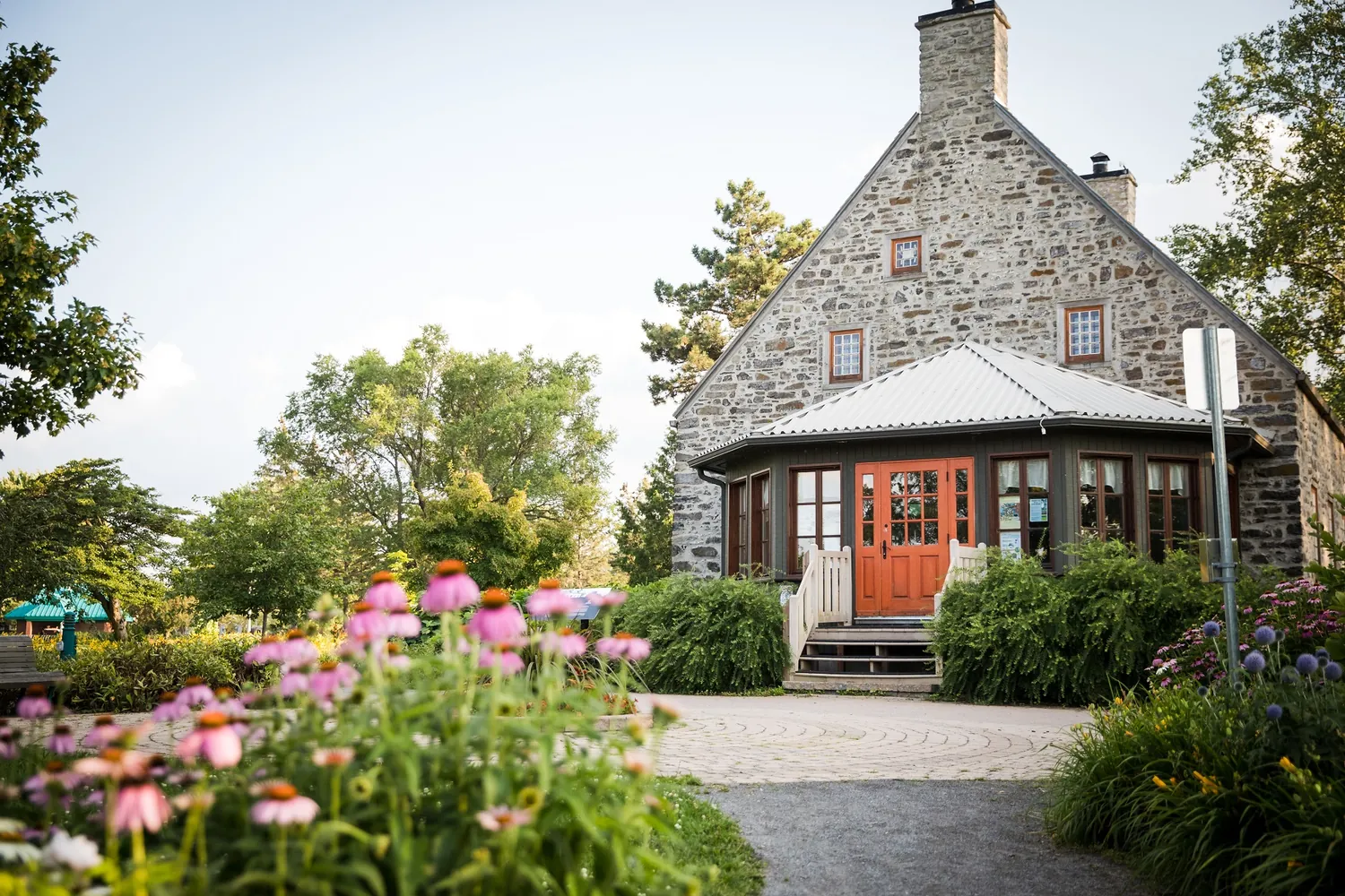 The Maison Hélène-Sentenne, the old stone house in Parc André-J.-Côté on the Candiac riverfront